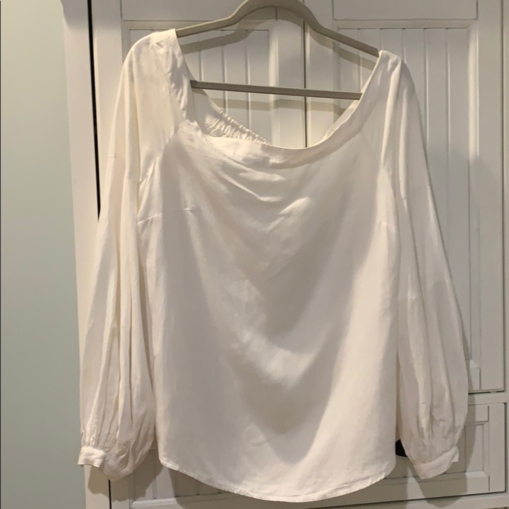 Floreat blouse off shoulder WHITE